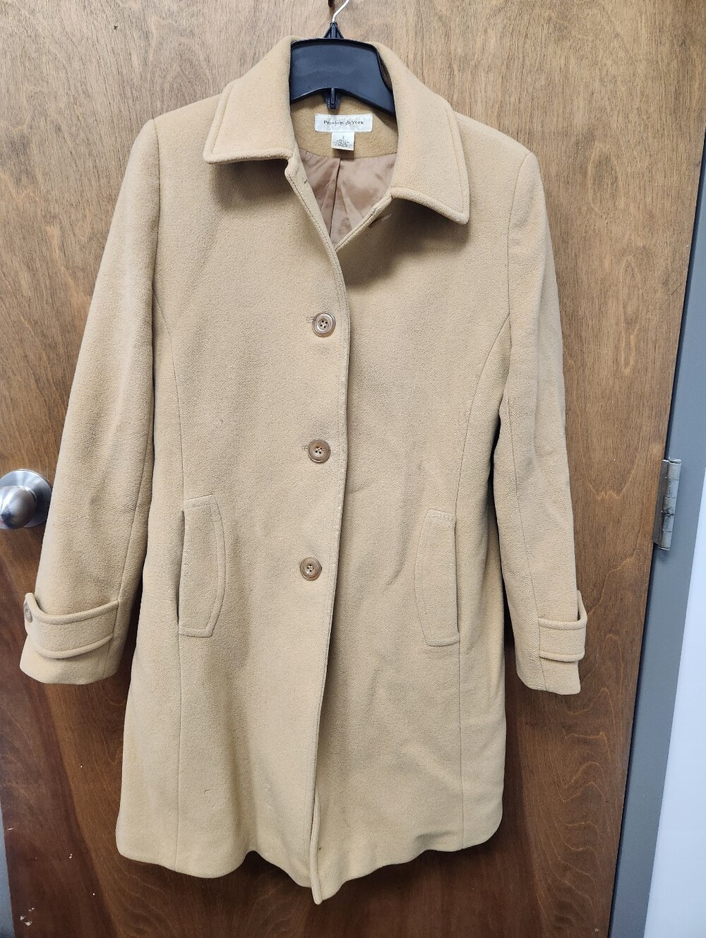 Vintage Preston & York 100% Wool Blend Coat